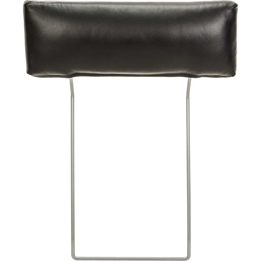 Kopfstütze Sebastian Schwarz Leder/Metall 65 cm - Kopfstütze