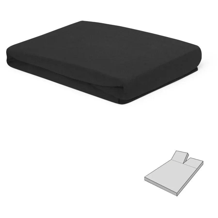 Fixleintuch Leon Silber Baumwolle 160 cm - Farbe: titan - Fixleintuch