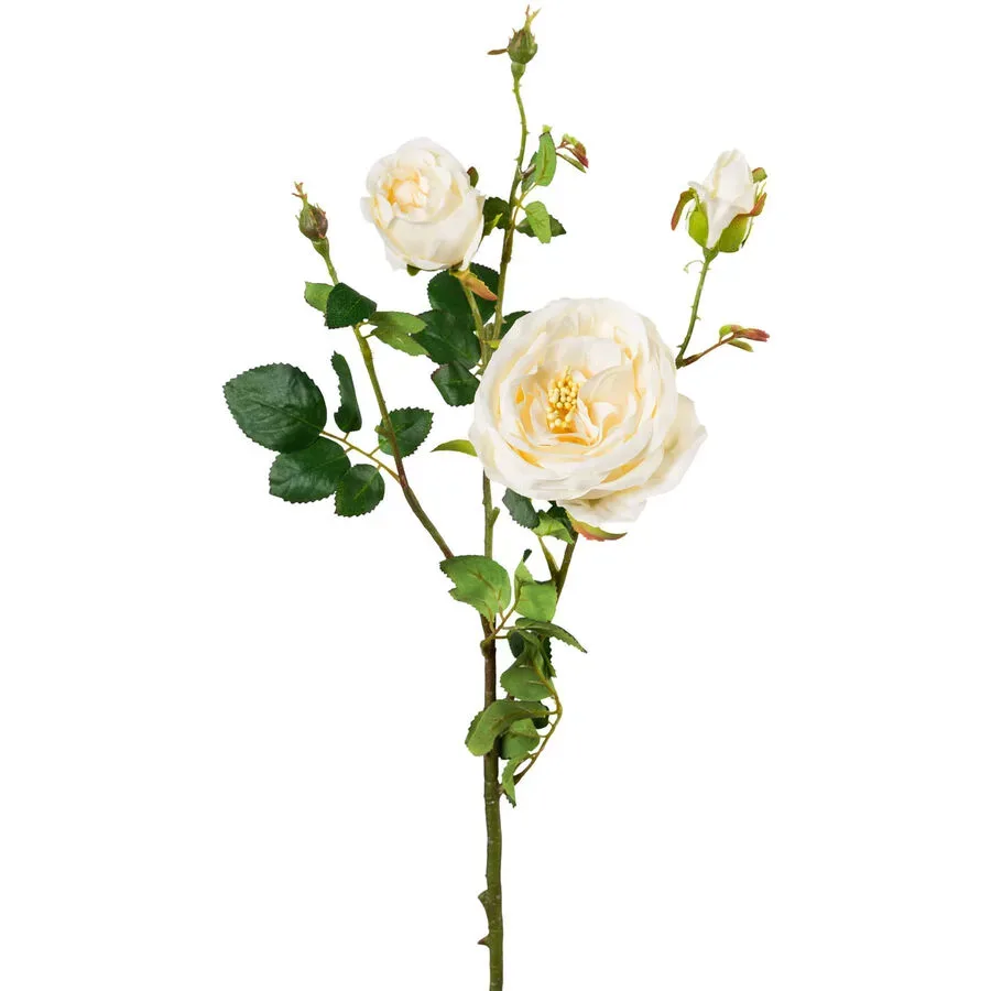 Kunstblume Natural & Feminine Glamour Beige Kunststoff 63 cm - Farbe: creme - Kunstblume