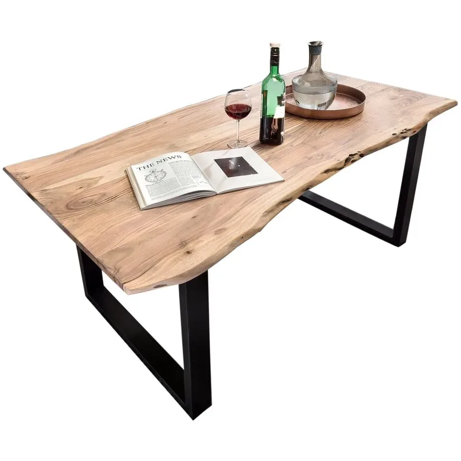 Esstisch Uwe Braun Holz 200 cm - Farbe: natur - Material: Akazie - Esstisch