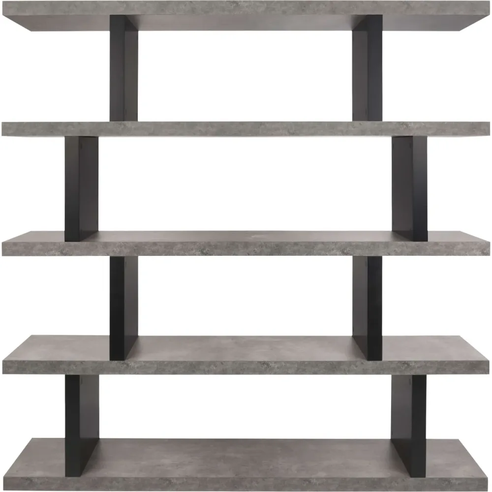 Regal Samos Grau Holz 163 cm 172 cm - Farbe: betongrau - Regal