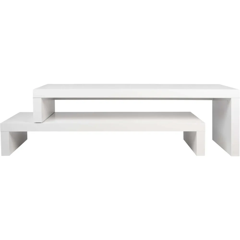 TV-Möbel Coast Weiss Holz/MDF 125 cm 40 cm 38 cm - Farbe: reinweiss - TV-Möbel