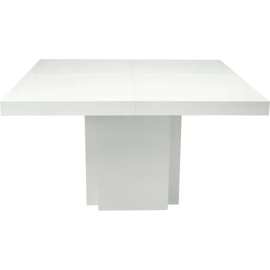 Esstisch Duck Weiss Holz 130 cm - Farbe: weiss hochglanz - Esstisch