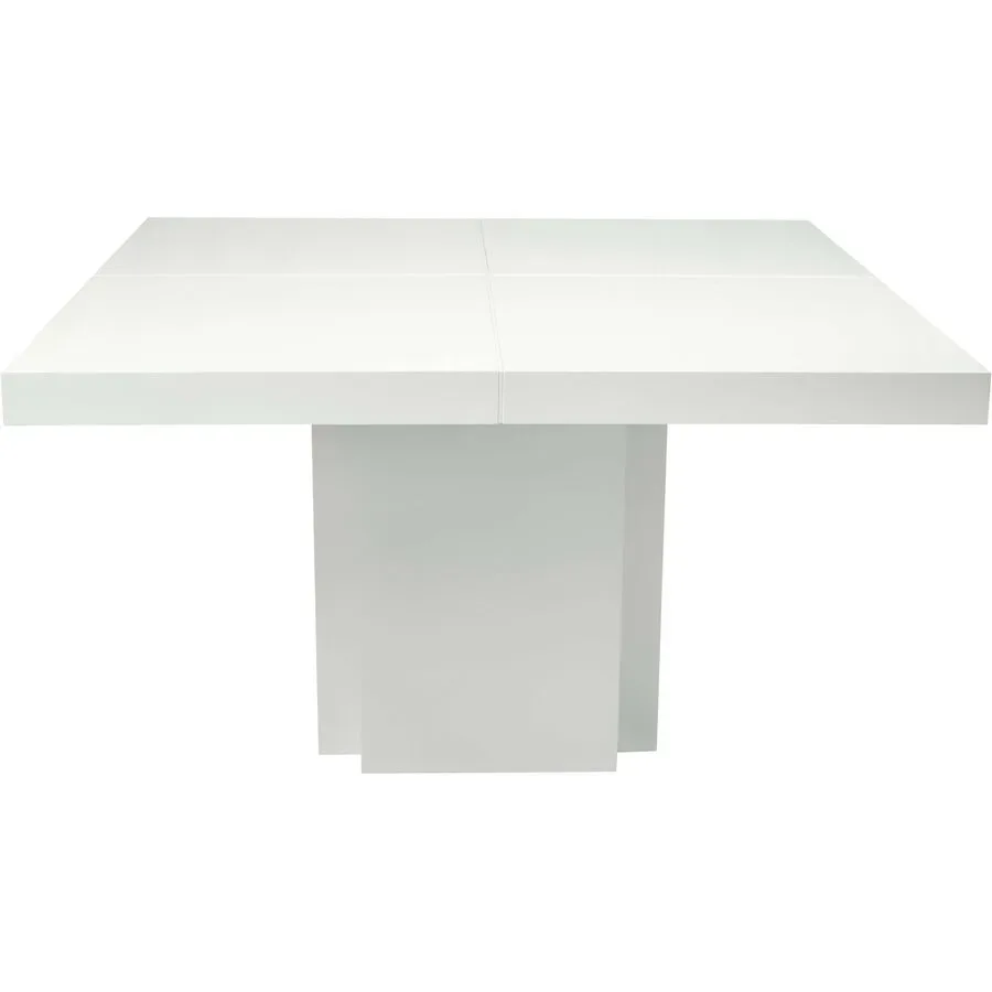 Esstisch Duck Weiss Holz 150 cm - Farbe: weiss hochglanz - Material: Holzwerkstoff - Esstisch