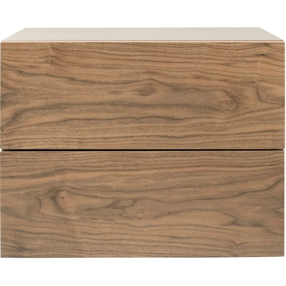 Nachttisch Sahirah Braun Holz 46.3 cm - Farbe: natur - Material: Holzwerkstoff - Nachttisch