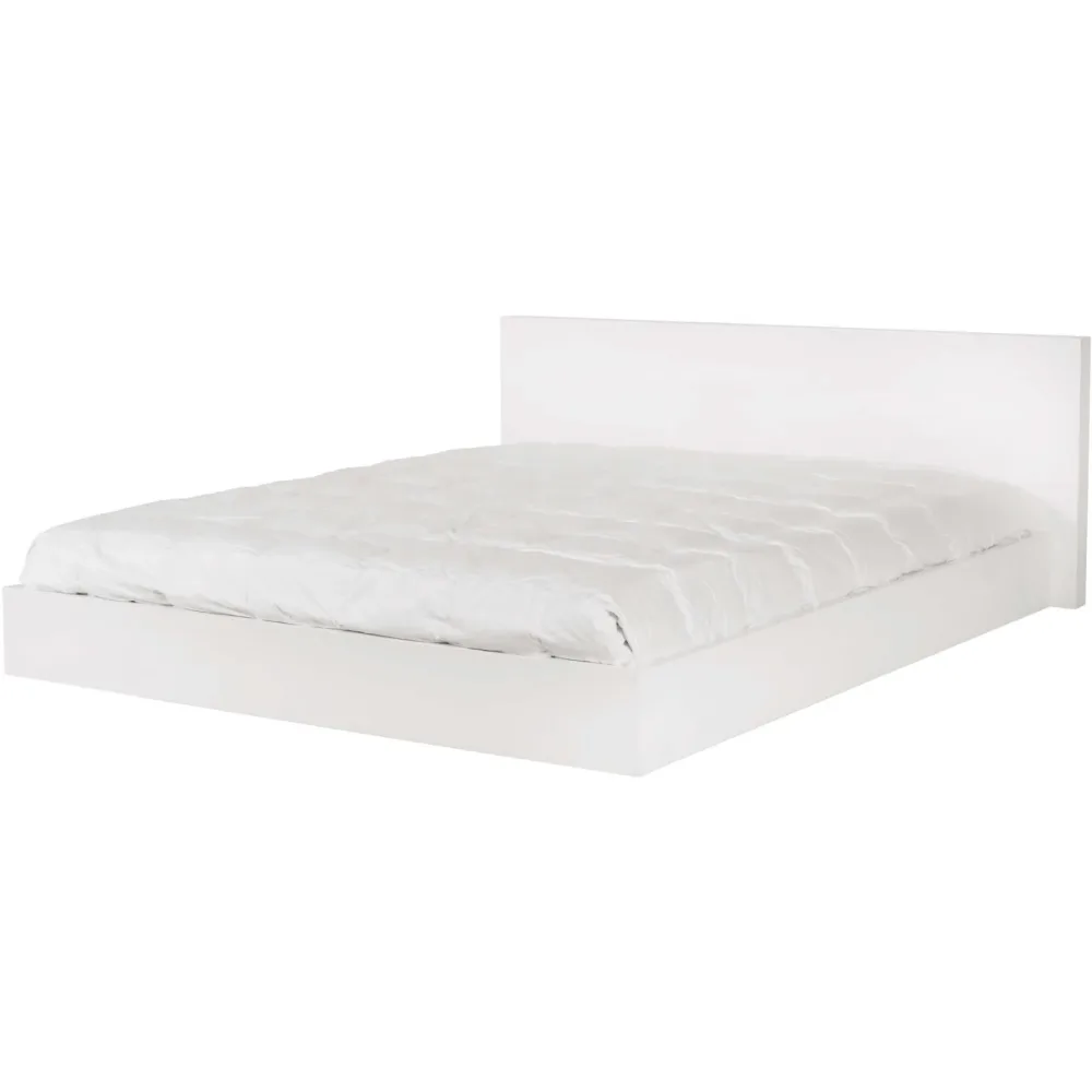 Bett Fluent Weiss MDF 180 x 200 cm - Farbe: reinweiss - Bett