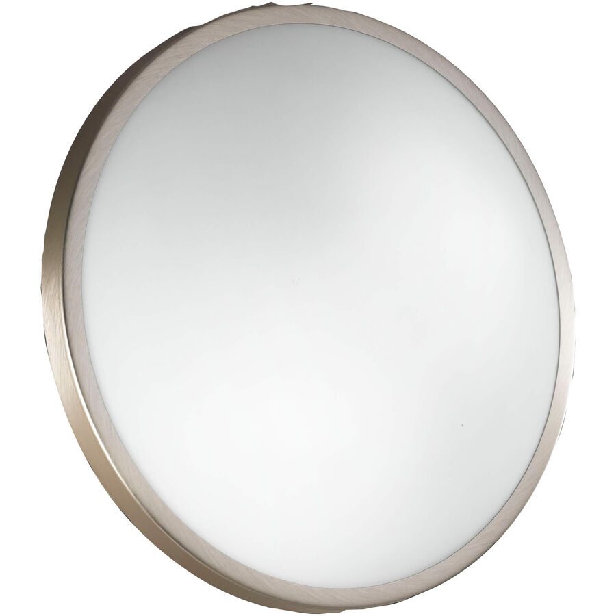 Deckenlampe Paola Grau Metall - Farbe: Nickel satiniert - Deckenlampe