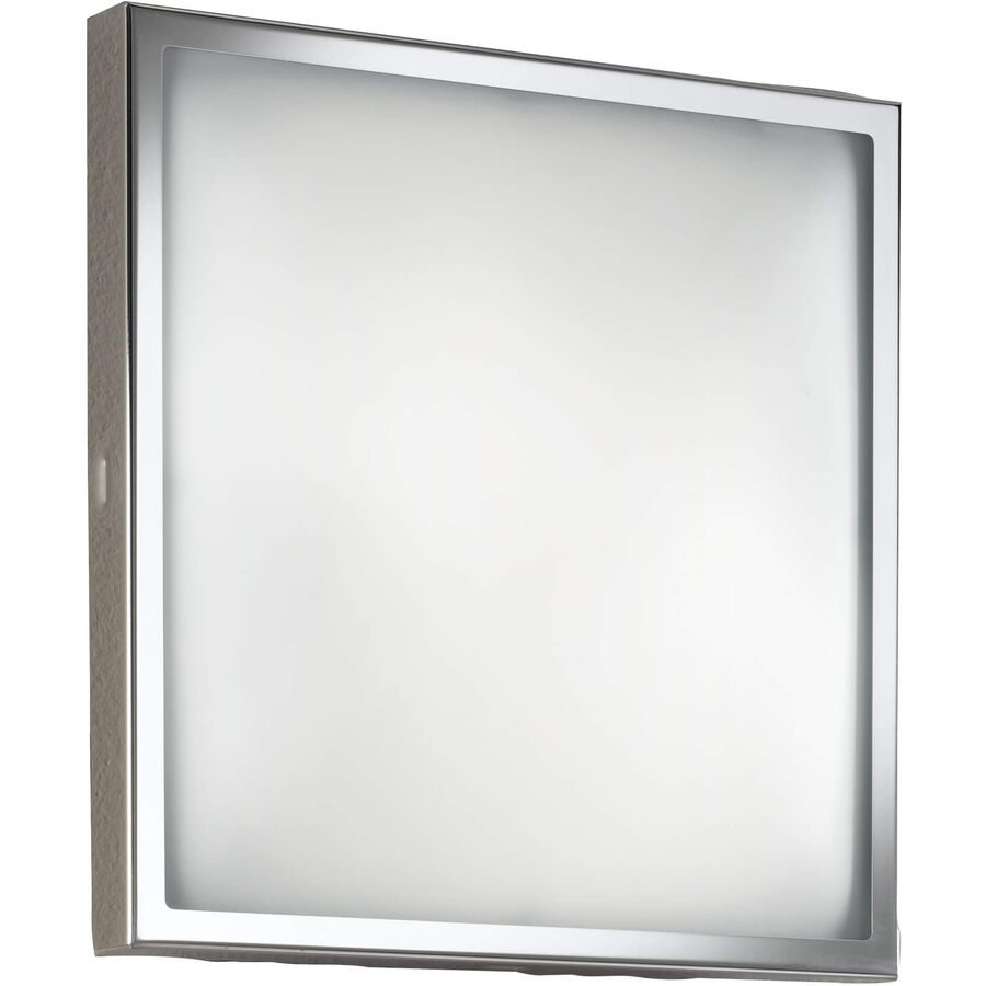 Deckenlampe Opus Grau Metall 30 cm 8.5 cm - Farbe: verchromt - Deckenlampe