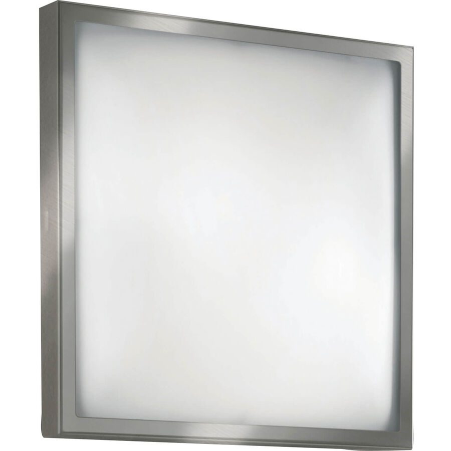 Deckenlampe Opus Grau Metall 30 cm 8.5 cm - Farbe: Nickel satiniert - Deckenlampe