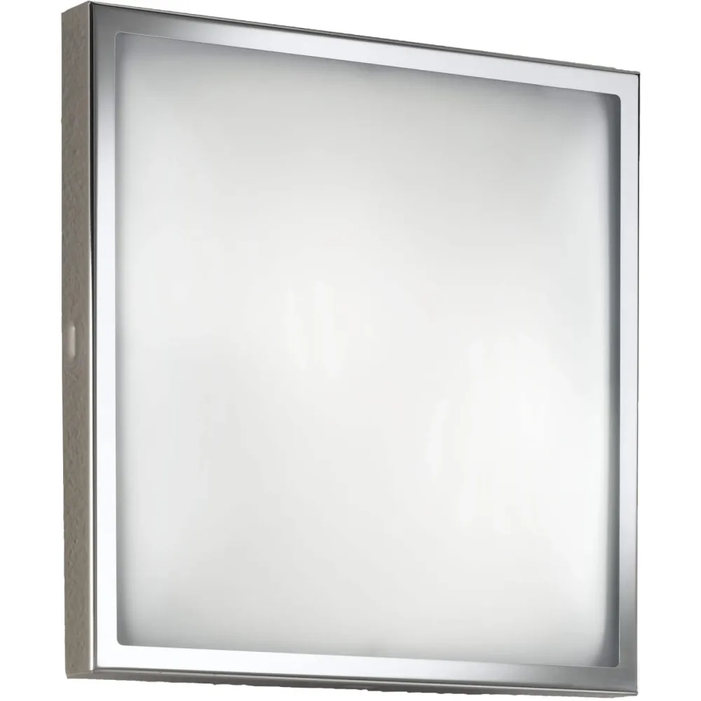 Deckenlampe Opus Grau Metall 40 cm 12 cm - Farbe: verchromt - Deckenlampe