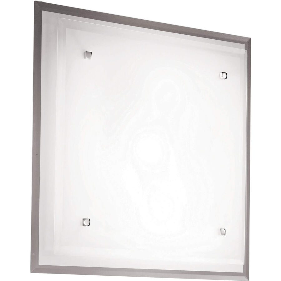 Deckenlampe Marma Weiss/Grau Metall 46 cm 46 cm - Farbe: weiss/chrom - Deckenlampe