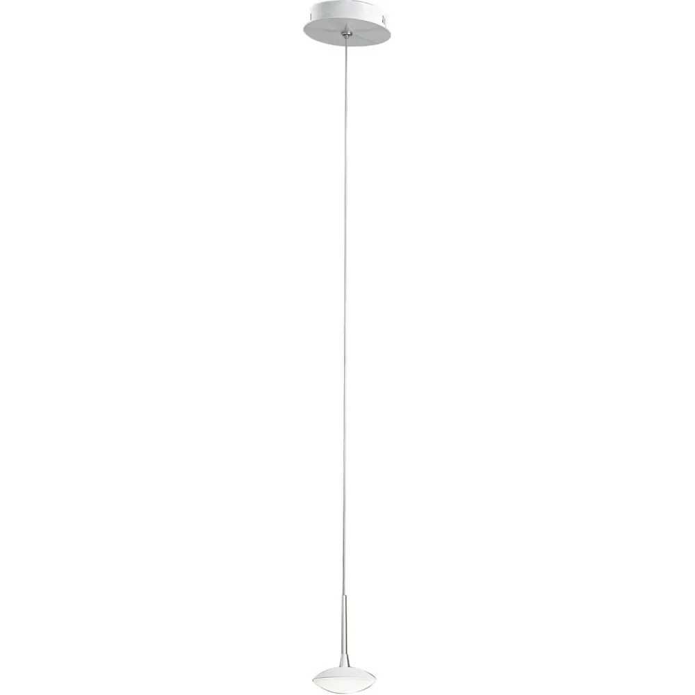 Pendellampe Hara Weiss Metall 200 cm - LED - Lichtfarbe: Warmweiss - Pendellampe- LED Energiesparlampe