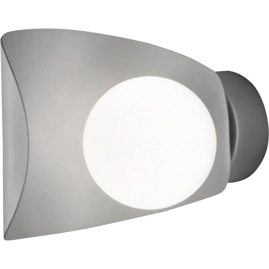 Wandlampe Galo Grau/Silber Metall 16 cm 18 cm - Farbe: silbergrau - LED - Lichtfarbe: Warmweiss - Wandlampe- LED Energiesparlampe