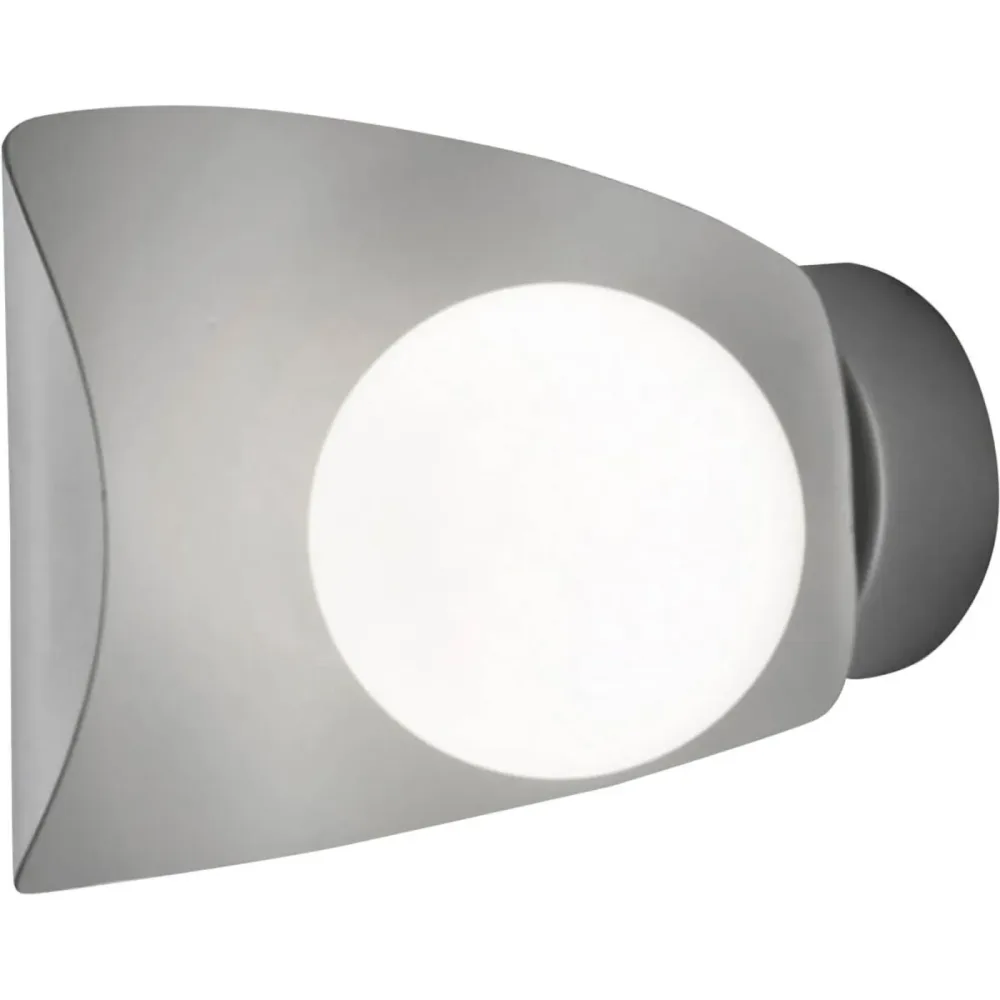 Wandlampe Galo Grau/Silber Metall 16 cm 18 cm - Farbe: silbergrau - LED - Lichtfarbe: Warmweiss - Wandlampe- LED Energiesparlampe