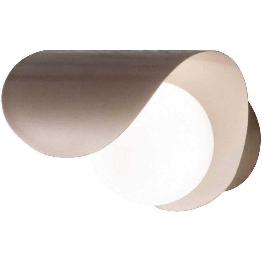 Wandlampe Galo Gold Metall 16 cm 18 cm - Farbe: Gold edelmatt - LED - Lichtfarbe: Warmweiss - Wandlampe- LED Energiesparlampe