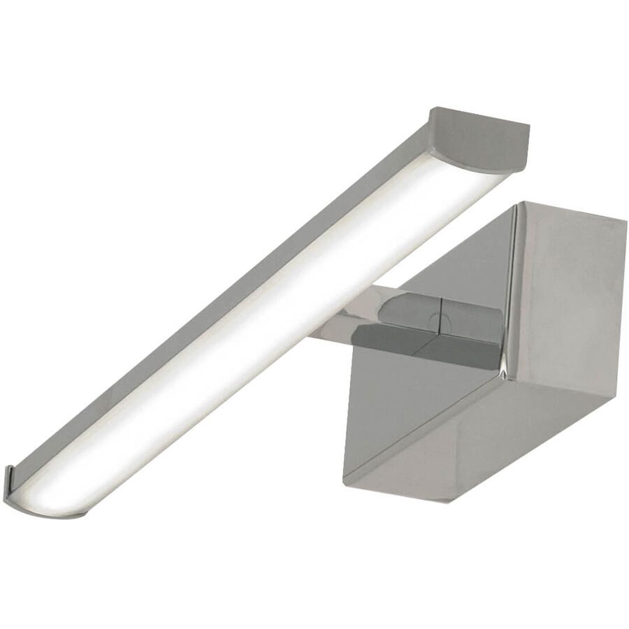 Wandlampe Nuria Grau Metall 30 cm 4.5 cm - Farbe: verchromt - LED - Lichtfarbe: Warmweiss - Wandlampe- LED Energiesparlampe