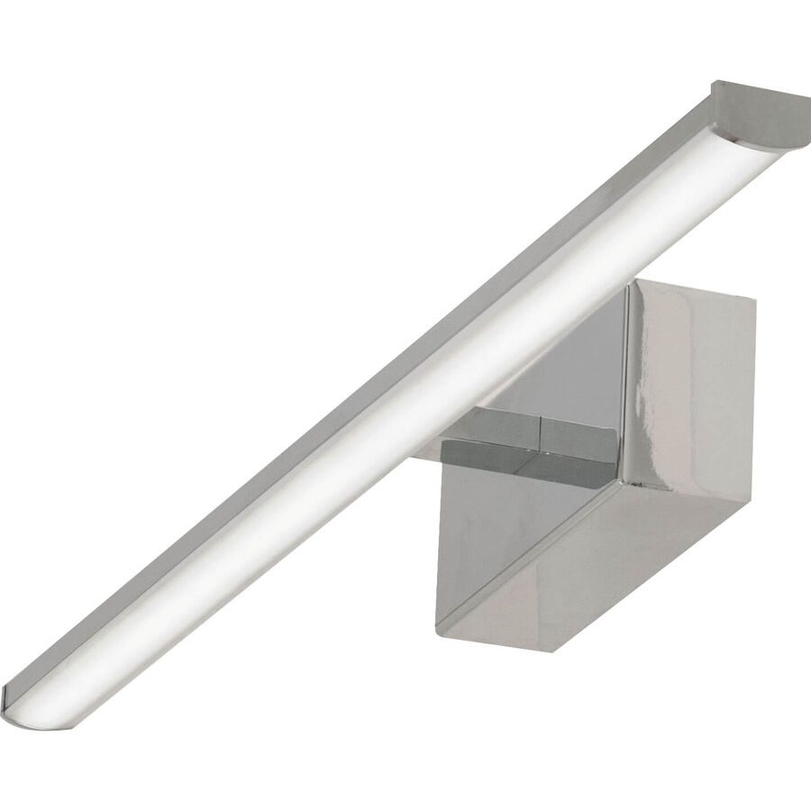 Wandlampe Nuria Grau Metall 50 cm 5.5 cm - Farbe: verchromt - LED - Lichtfarbe: Warmweiss - Wandlampe- LED Energiesparlampe