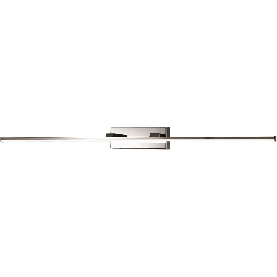 Wandlampe Nuria Grau Metall 75 cm - Farbe: verchromt - LED - Lichtfarbe: Warmweiss - Wandlampe- LED Energiesparlampe