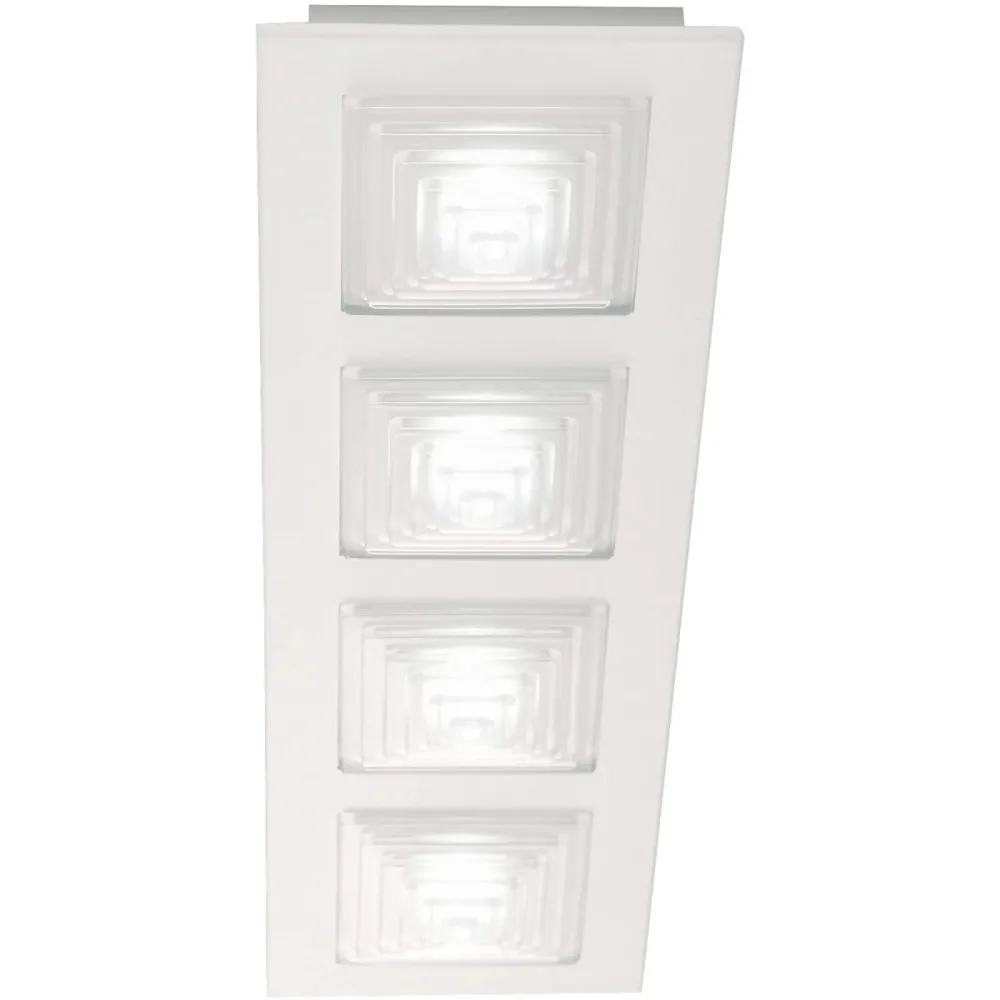 Deckenlampe Faras Weiss Metall 65 cm 7 cm - LED - Lichtfarbe: Warmweiss - Deckenlampe- LED Energiesparlampe