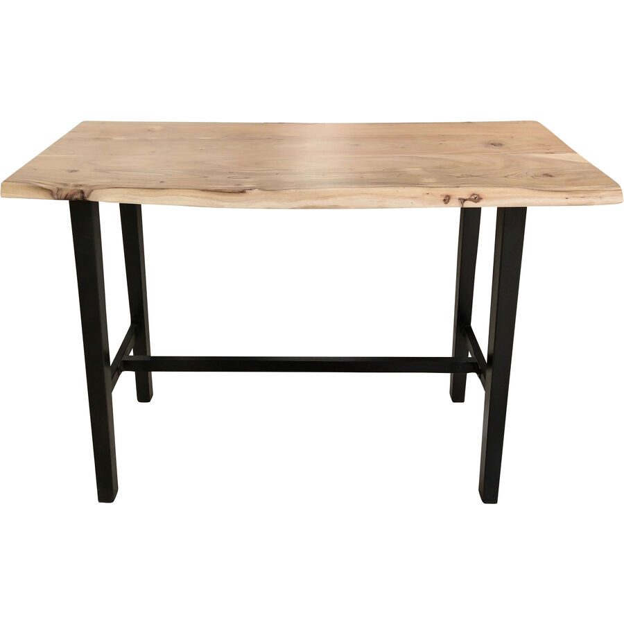 Bartisch Cem Braun Holz 125 cm - Farbe: natur - Material: Akazie - Bartisch