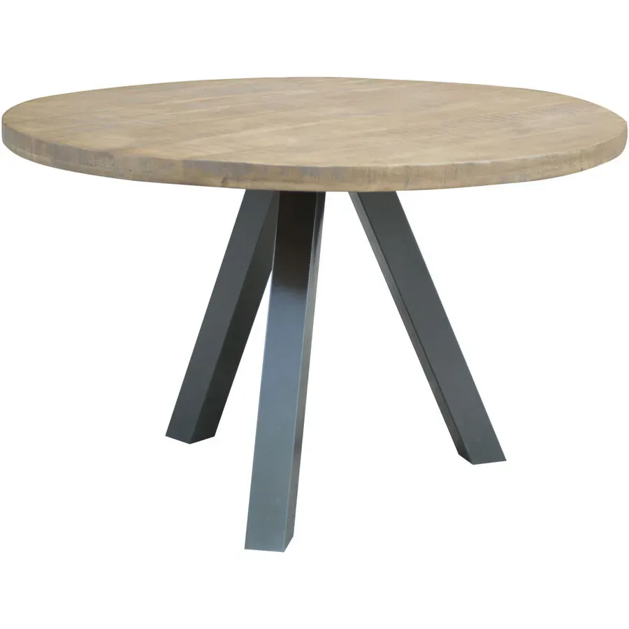 Esstisch Feli Braun Holz 120 cm - Farbe: natur - Material: Mango - Esstisch