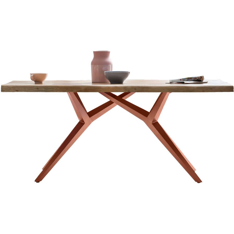 Esstisch Yael Braun Holz 180 cm - Farbe: natur - Material: Akazie - Esstisch