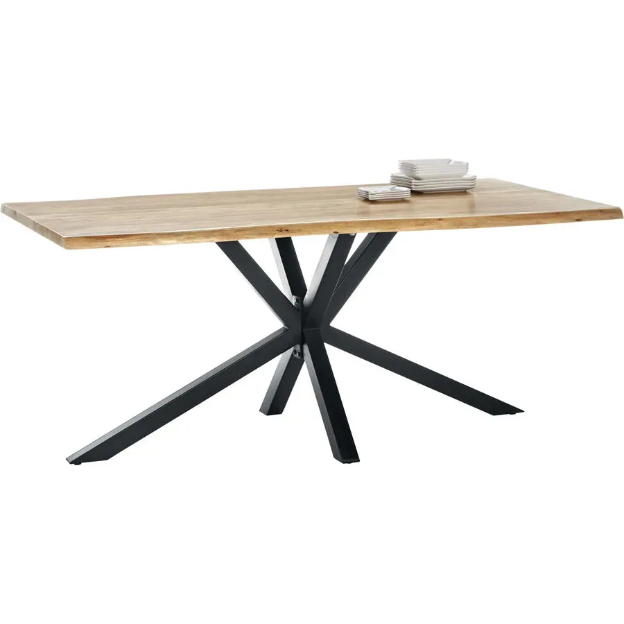 Esstisch Stella Braun Holz 200 cm - Farbe: natur - Material: Akazie - Esstisch