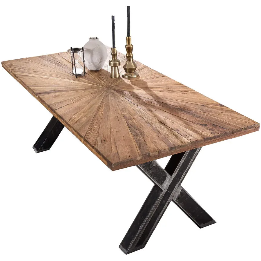 Esstisch Ralf Braun Holz 200 cm - Farbe: natur - Material: Teak - Esstisch