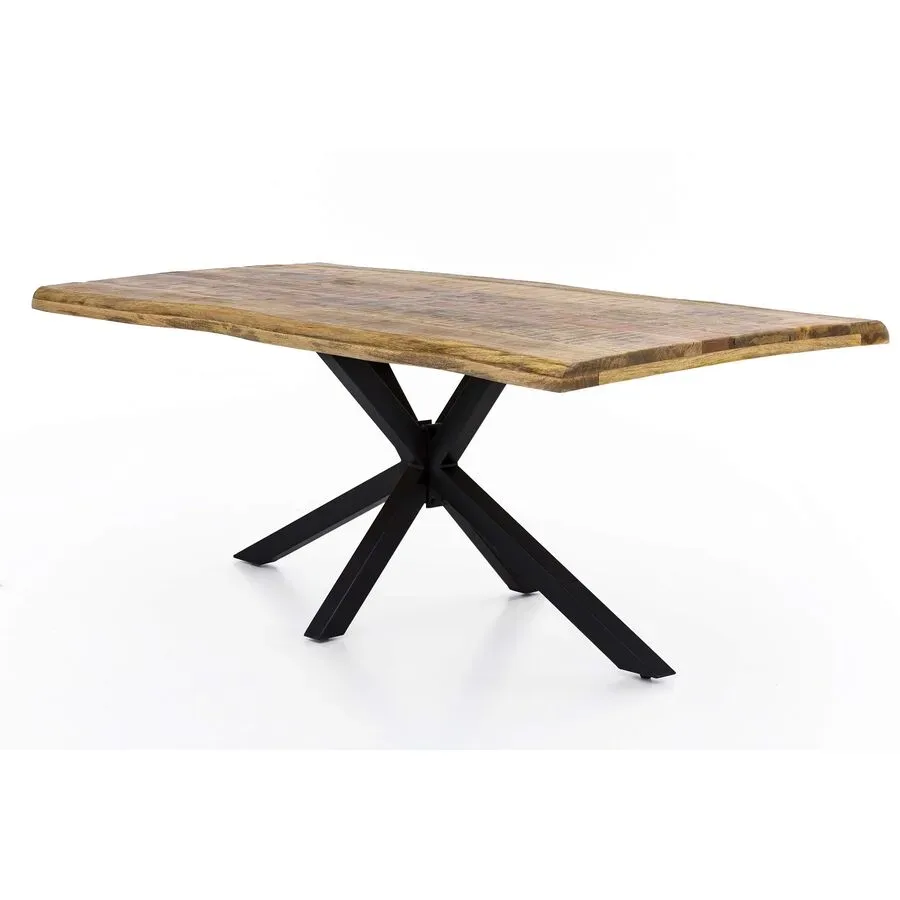 Esstisch Stella Braun Holz 200 cm - Farbe: natur - Material: Mango - Esstisch