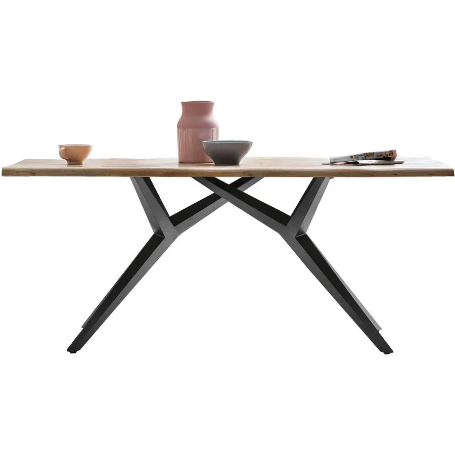 Esstisch Yael Braun Holz 200 cm - Farbe: natur - Material: Akazie - Esstisch