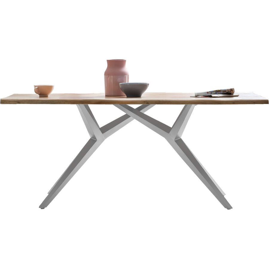 Esstisch Yael Braun Holz 200 cm - Farbe: natur - Material: Akazie - Esstisch