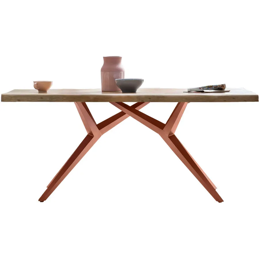 Esstisch Yael Braun Holz 200 cm - Farbe: natur - Material: Akazie - Esstisch