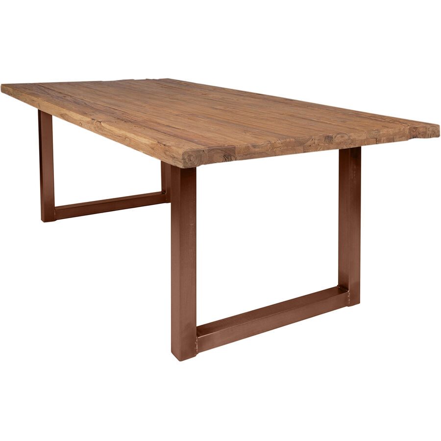 Esstisch Uwe Braun Holz 220 cm - Farbe: natur - Material: Teak - Esstisch