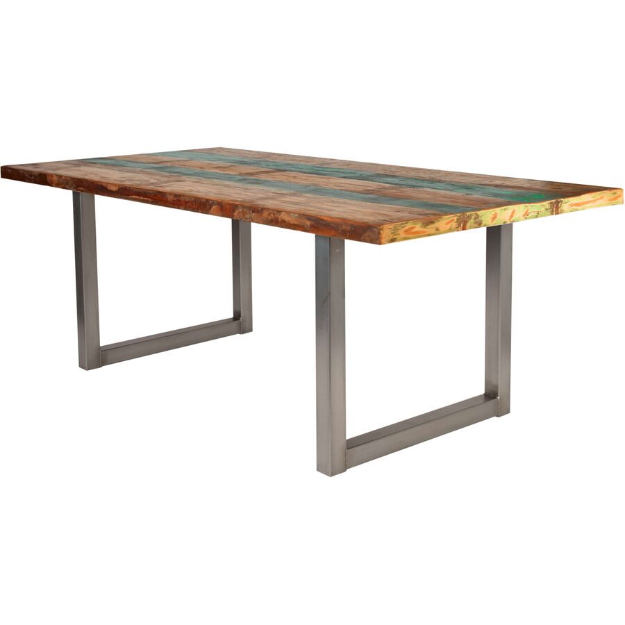 Esstisch Uwe Mehrfarbig Holz 240 cm - Farbe: Bunt - Material: Recycletes Holz - Esstisch