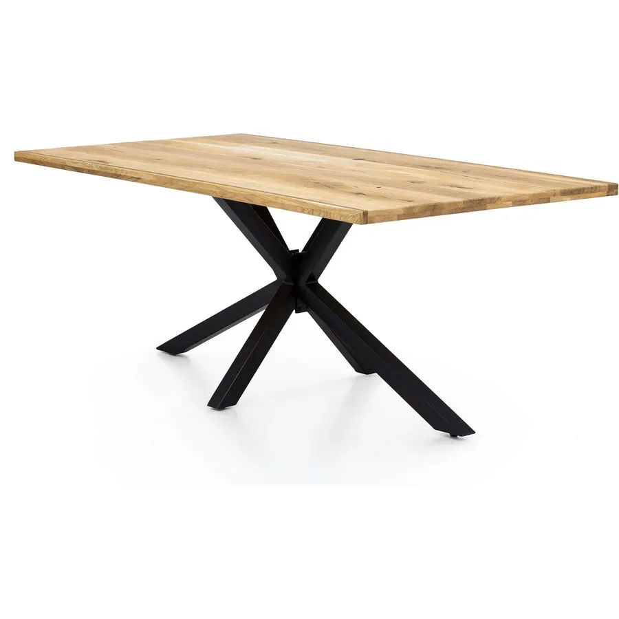 Esstisch Stella Braun Holz 240 cm - Farbe: natur - Material: Wildeiche - Esstisch