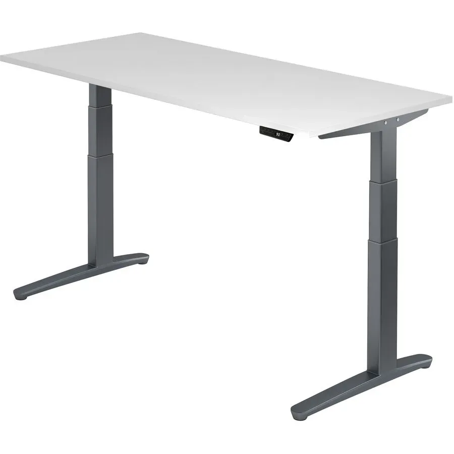Schreibtisch Office Weiss Holz 180 cm - Material: Holzwerkstoff - Schreibtisch