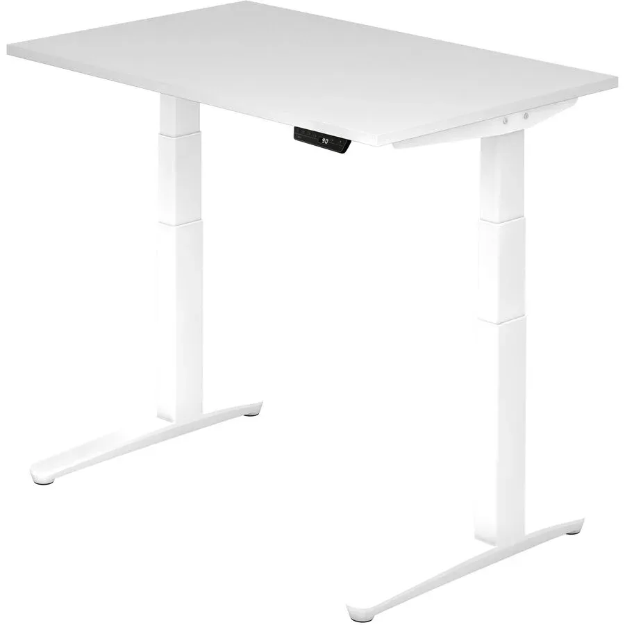 Schreibtisch Office Weiss Holz 120 cm - Material: Holzwerkstoff - Schreibtisch