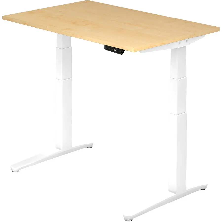 Schreibtisch Office Holz 120 cm - Farbe: Ahorn Dekor - Material: Holzwerkstoff - Schreibtisch