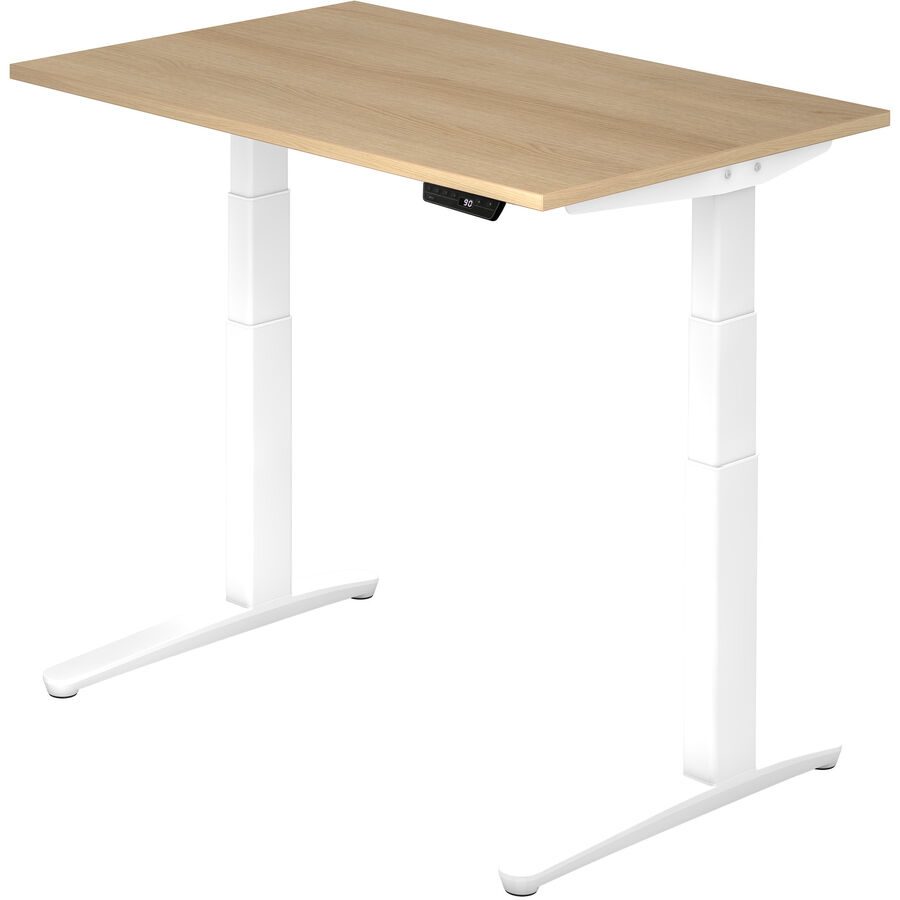 Schreibtisch Office Braun Holz 120 cm - Farbe: Eiche Dekor - Material: Holzwerkstoff - Schreibtisch