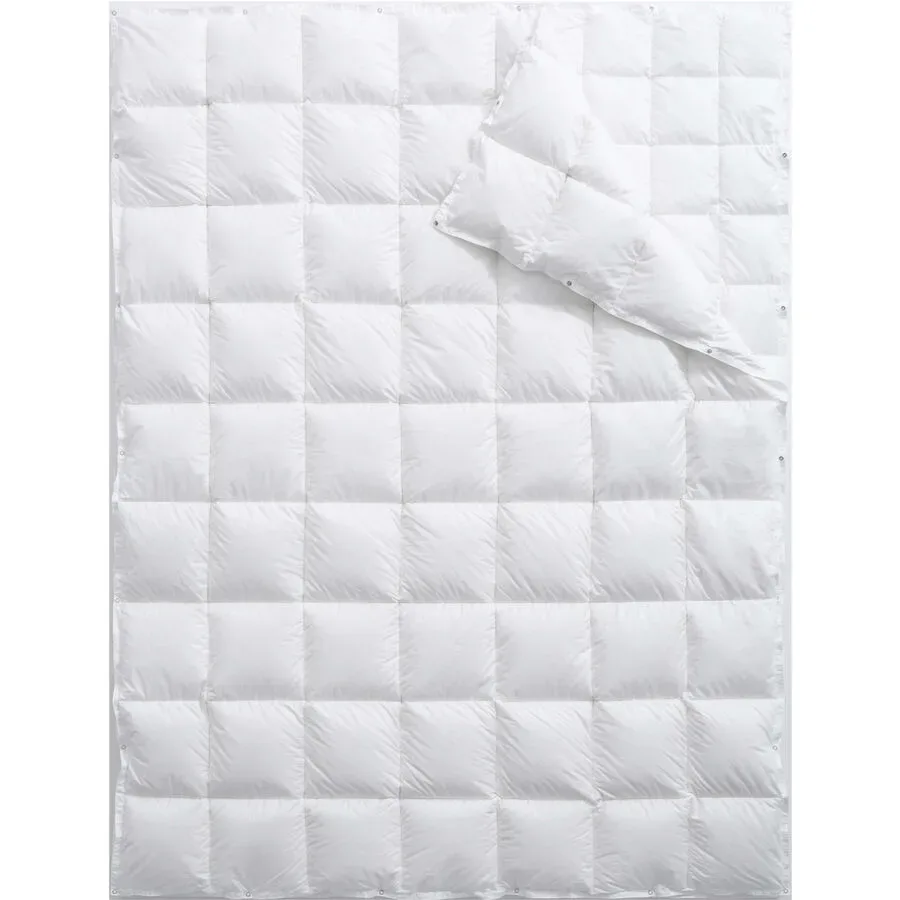 Billerbeck Daunenduvet Interlaken Weiss Baumwolle 240 cm 240 cm Gänsedaunen - Daunenduvet