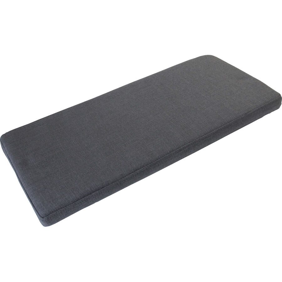 Sitzkissen Lomena Grau Stoff 89 cm 36 cm - Farbe: anthrazit - Material: Polyurethan - Sitzkissen