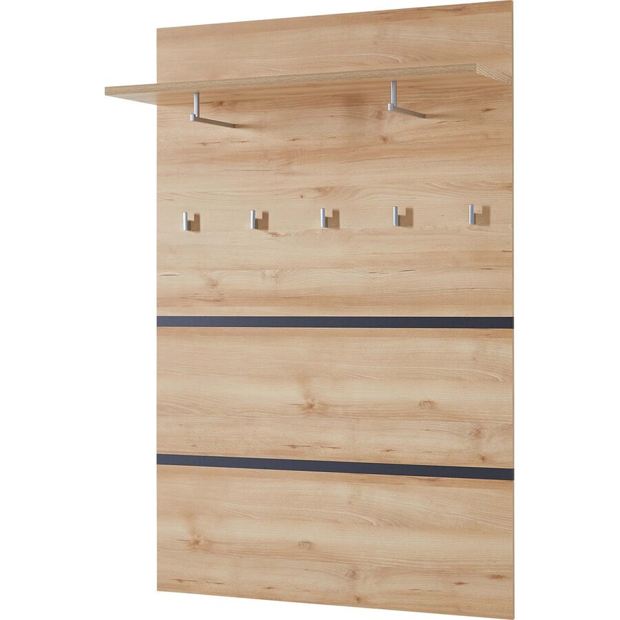 Garderobenpaneel Judy Braun Holz 96 cm 147 cm - Farbe: buche - Material: Holzwerkstoff - Garderobenpaneel