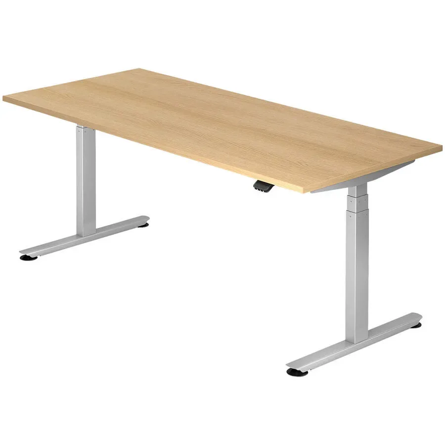 Schreibtisch Altena Braun Holz 180 cm Höhenverstellbar (elektrisch) - Farbe: Eiche Dekor - Material: Holzwerkstoff - Schreibtisch