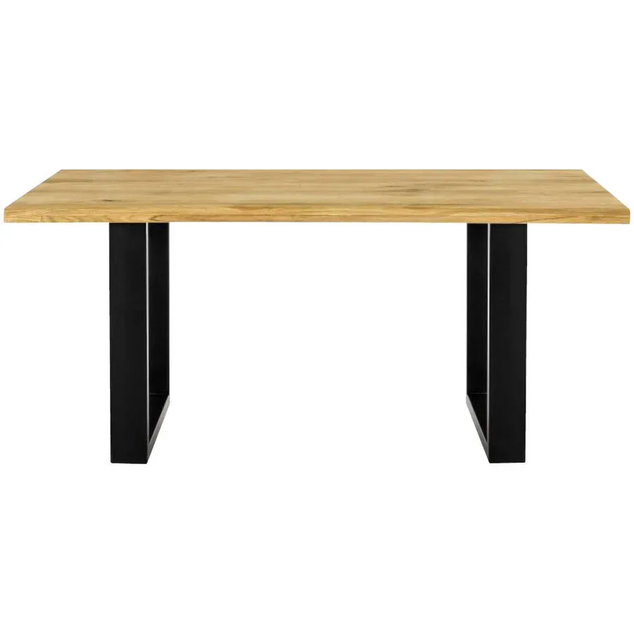 Esstisch Petra Braun Eisen/Holz 200 cm - Farbe: Wildeiche - Esstisch