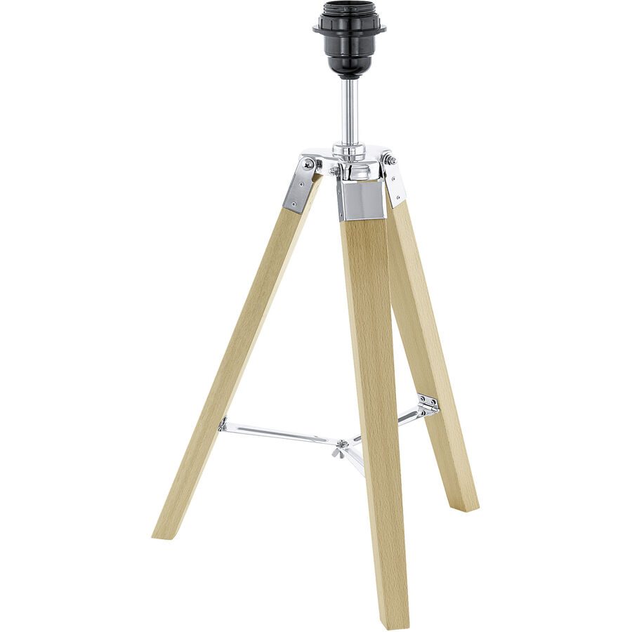 Tischlampe Somano Braun Holz 38 cm 52 cm - Tischlampe