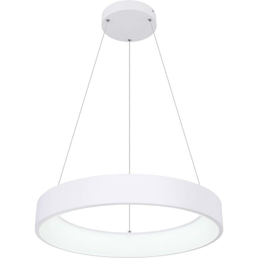 Pendellampe Masserano Weiss Metall 60 cm 120 cm - LED - Lichtfarbe: Warmweiss - Kaltes Tagesweiss - Pendellampe- LED Energiesparlampe