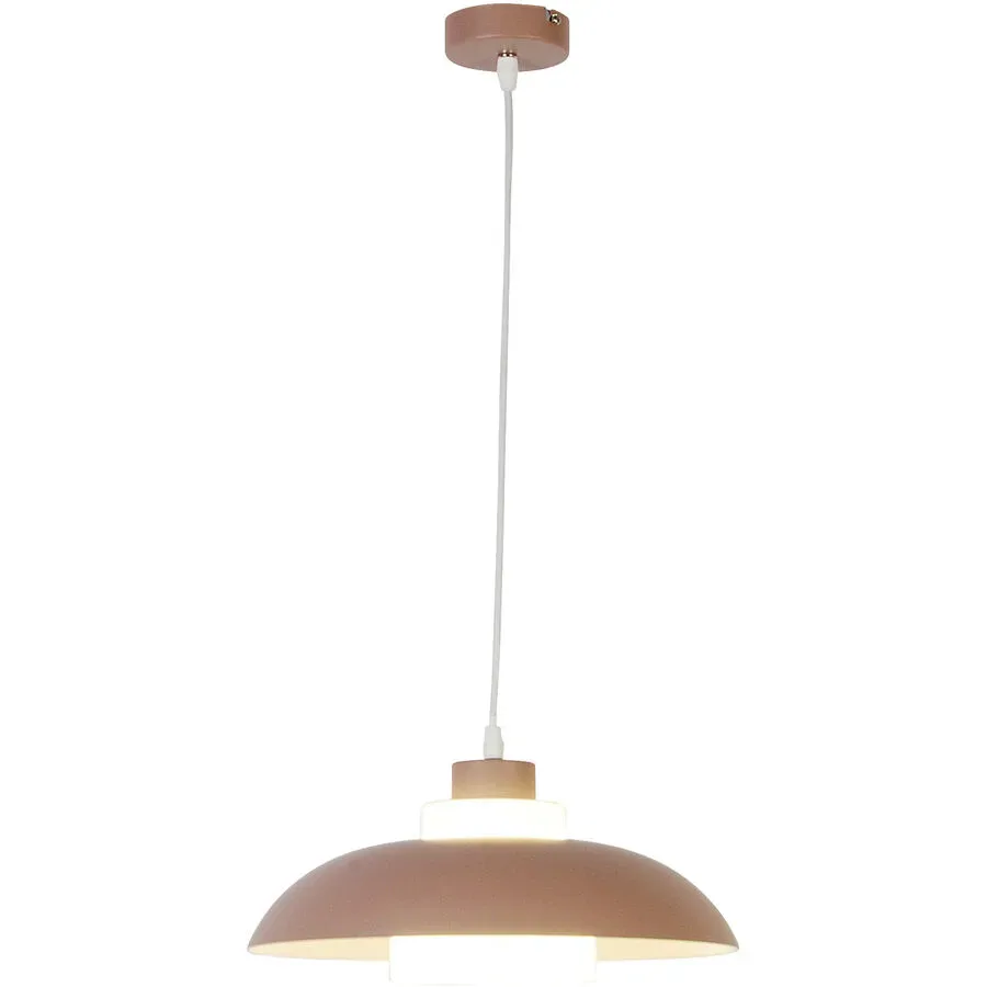 Pendellampe Clemente Rosa Metall 30 cm 120 cm - Pendellampe