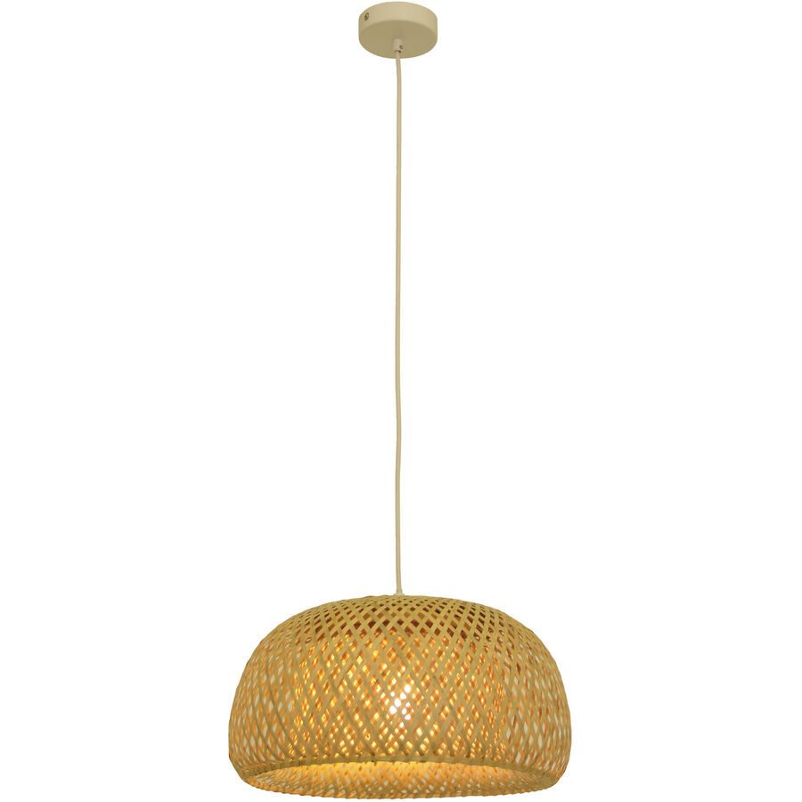 Pendellampe Jacinto Braun Bambus 38 cm 120 cm - Farbe: natur - Pendellampe