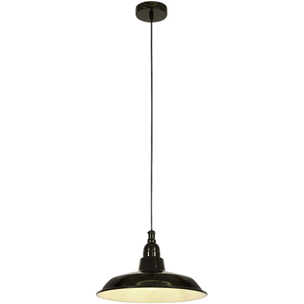Pendellampe Mella Schwarz Metall 30 cm 120 cm - Pendellampe