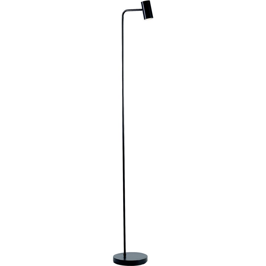 Leselampe Marmentino Schwarz Metall 20 cm 147 cm Drehbar - Farbe: schwarz matt - Leselampe